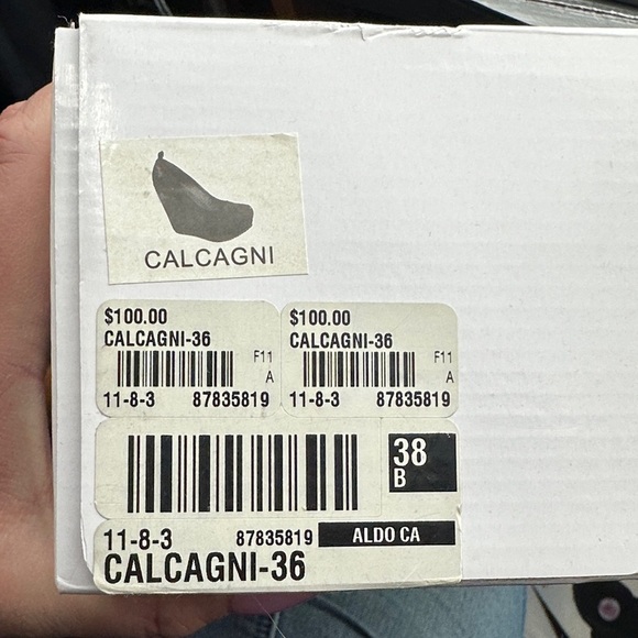 Aldo Calcagni wedge shows beige heels Seude wimsy goth anime sz 6 - Picture 4 of 11